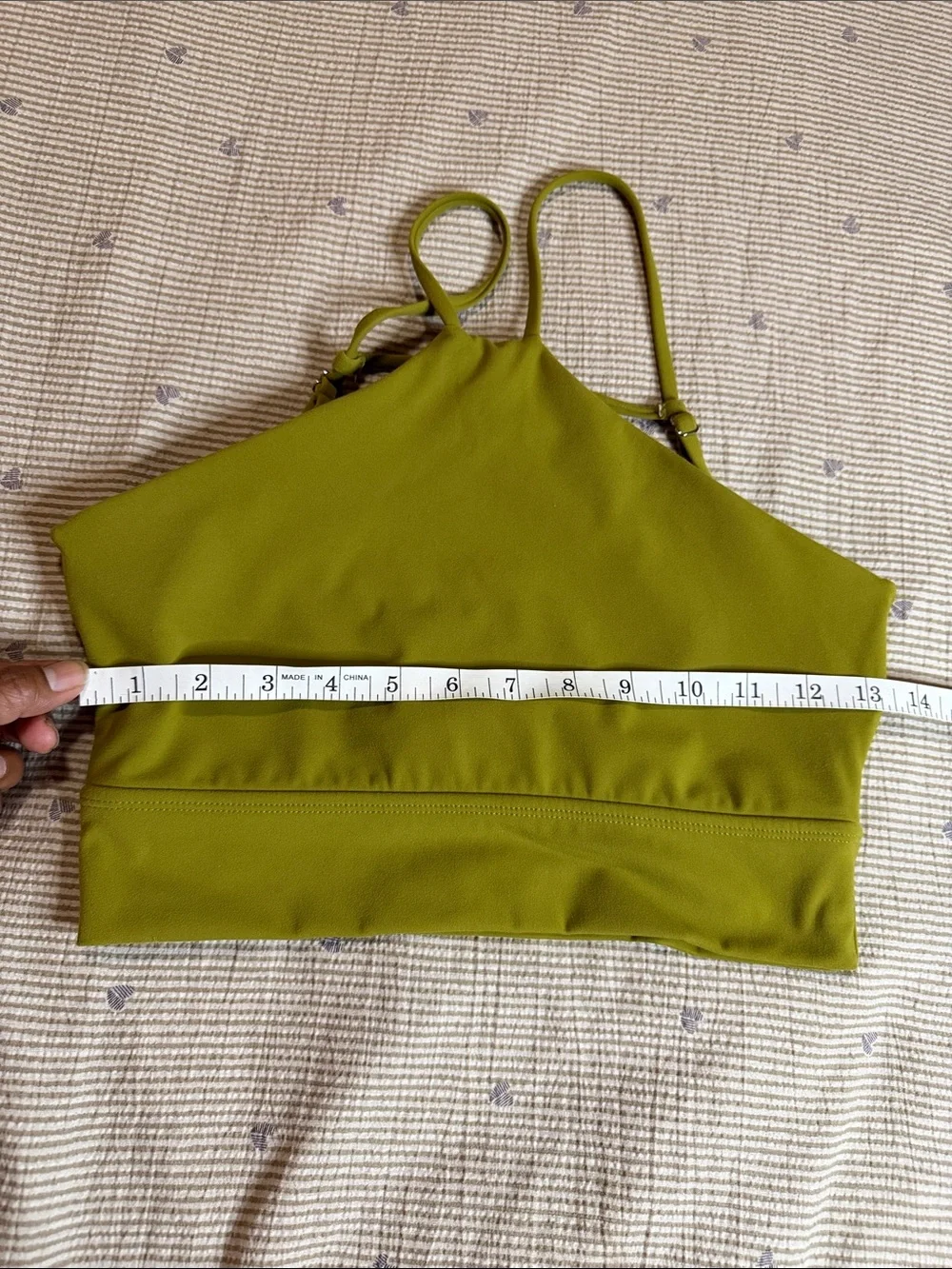 BuffBunny Olive High Neck Bralette - Green